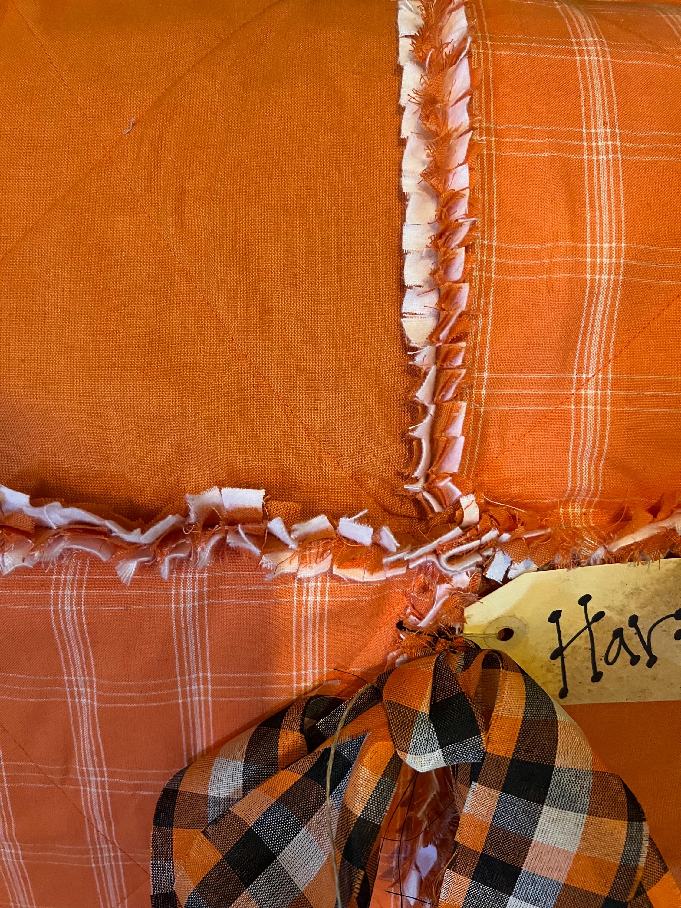 Homespun Fall Rag Quilt. Handmade - Etsy