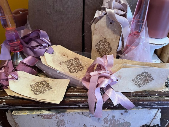 Vintage Shabby Chic Tags/Accents. Handmade