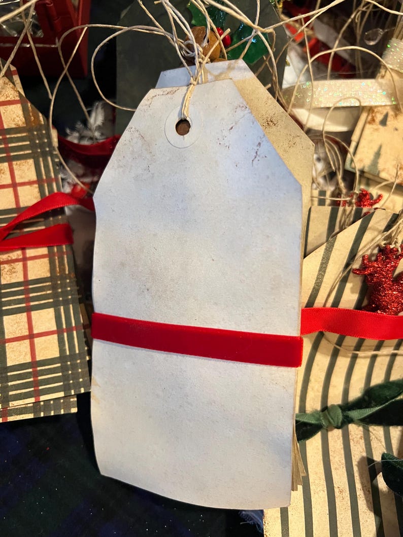 Primitive Christmas Gift Tags/accents - Etsy