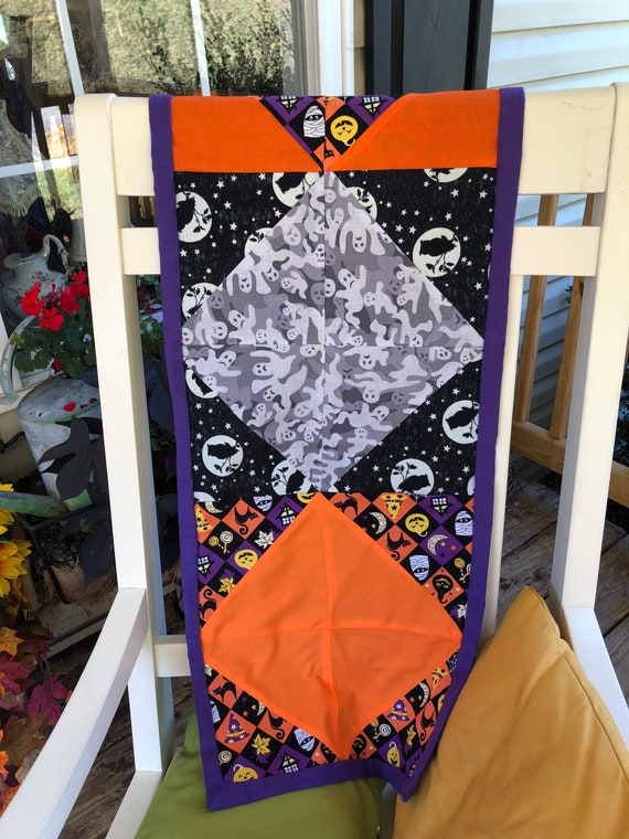Primitive Halloween Rocking Chair Throw. Handmade