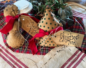 Primitive Christmas Accents. Handmade