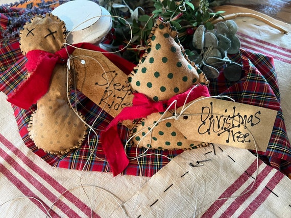 Primitive Christmas Accents. Handmade