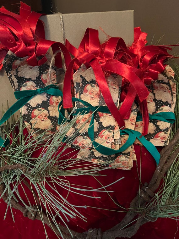 Primitive Christmas Gift Tags. Handmade