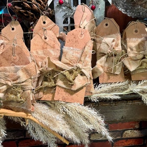 Primitive Christmas Gift Tags/bowl Fillers Handmade - Etsy