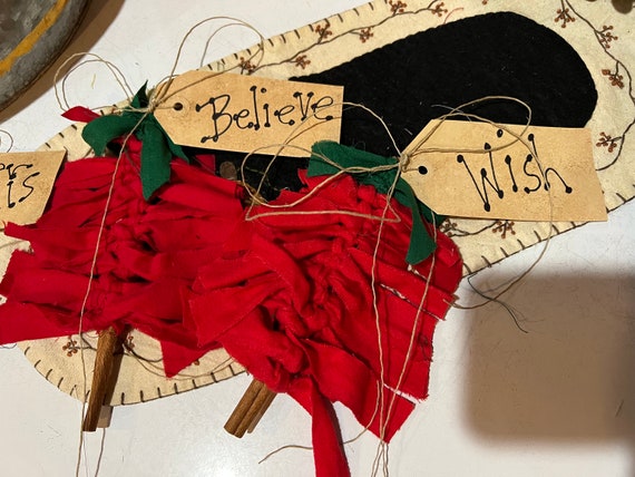 Country Christmas Tree Ornaments. Handmade