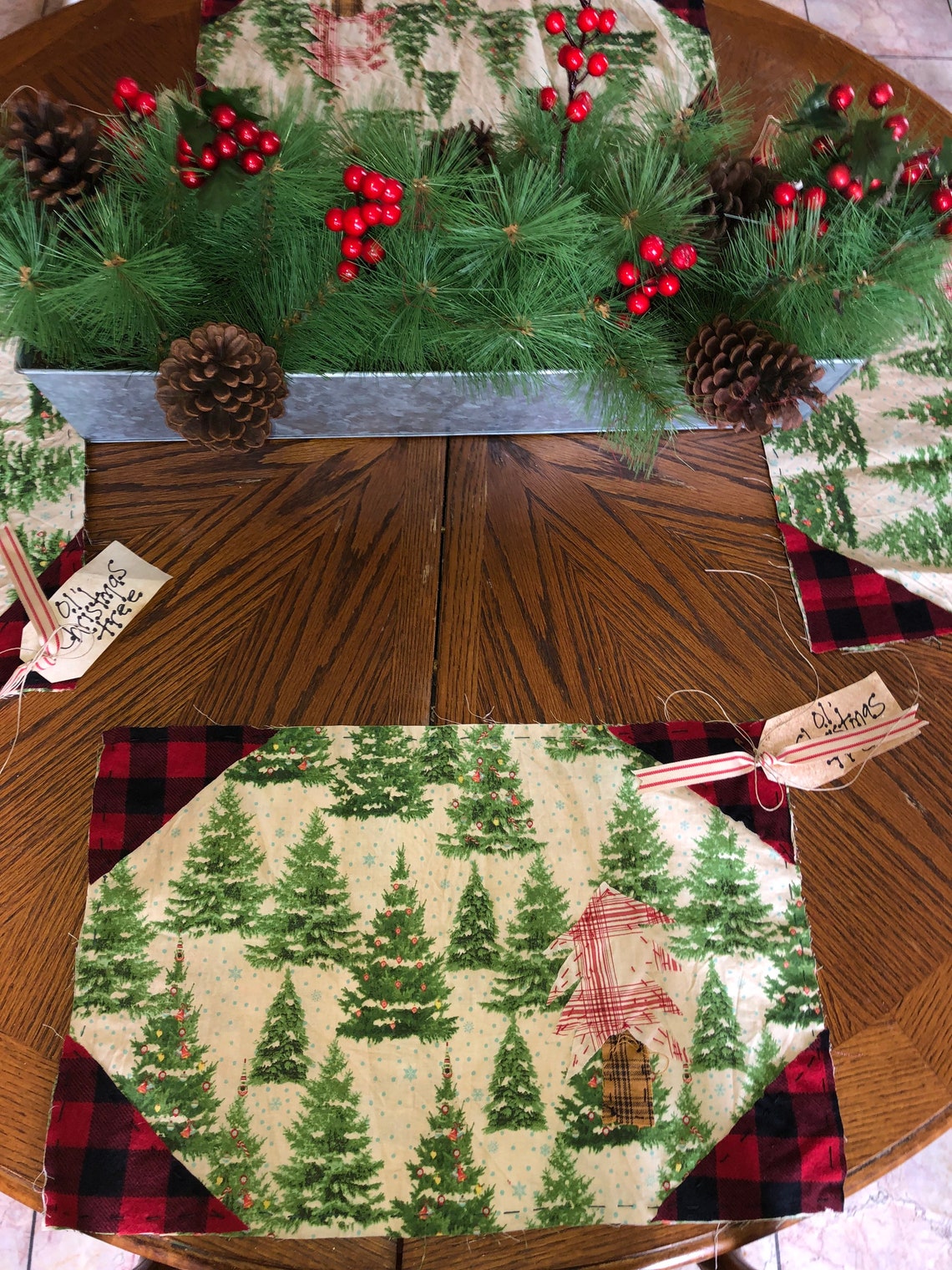 Primitive Christmas Placemats. Handmade Etsy