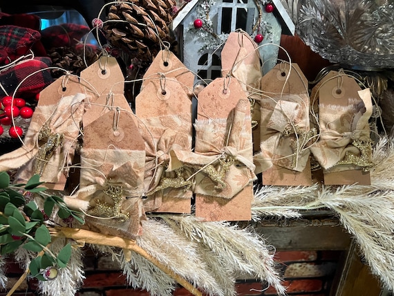 Primitive Christmas Gift Tags/Bowl Fillers Handmade