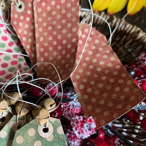 Primitive Christmas Tags. Handmade - Etsy
