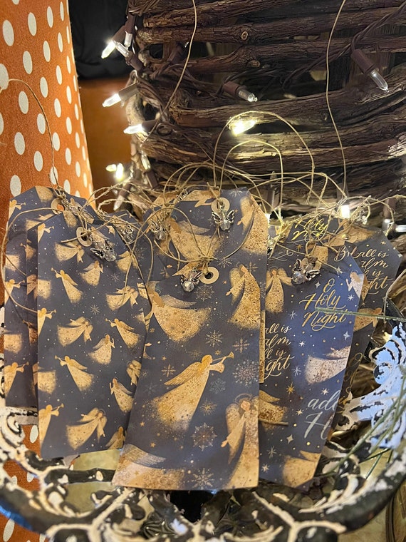 Primitive Christmas Angel Gift Tags