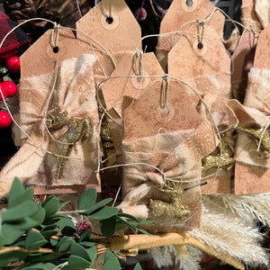 Primitive Christmas Gift Tags/bowl Fillers Handmade - Etsy