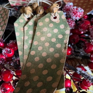 Primitive Christmas Tags. Handmade - Etsy