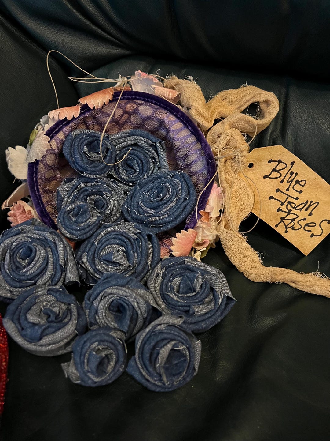 Blue Jean Roses. Handmade - Etsy