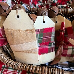 Primitive Christmas Tags/bowl Fillers. Handmade - Etsy