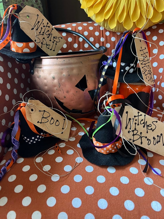 Halloween Witches Hat Accents. Handmade