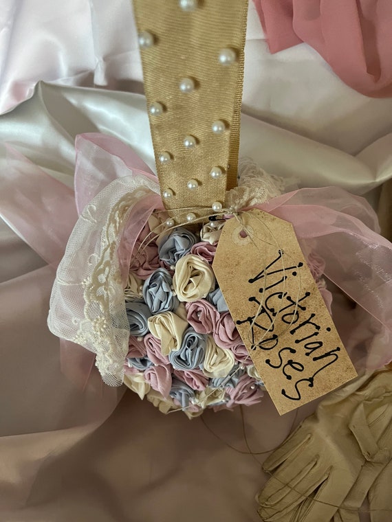 Shabby Chic Kissing Ball. Handmade