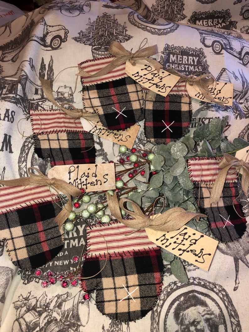 Primitive Christmas Ornaments. Handmade Etsy