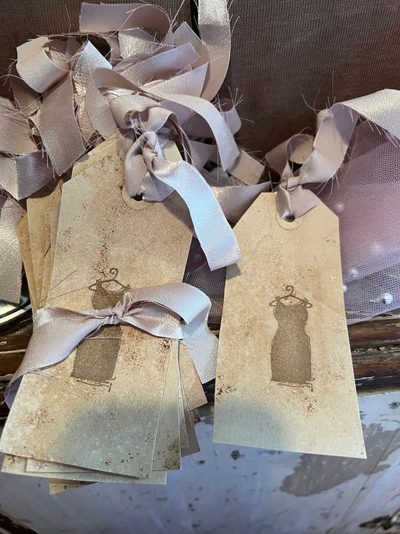 Vintage Shabby Chic Tags/Accents. Handmade