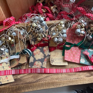 Primitive Teefleck Weihnachtsanhänger. Handgefertigt