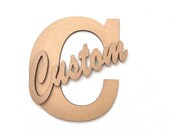 Large MDF personalised wooden letter name ready to decorate 3 fonts Nursery letter signs Bedroom signs 20cm height 28cm height