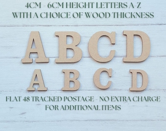 Small Wooden alphabet Letters A-Z MDF Premium Quality Laser cut 4mm/60mm wooden letters/40mm wooden letters for crafts/ready to paint