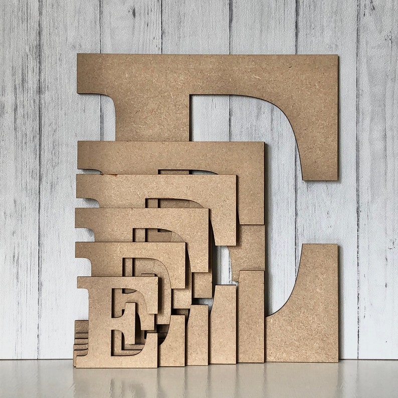 MDF letters for crafting in 4mm MDF