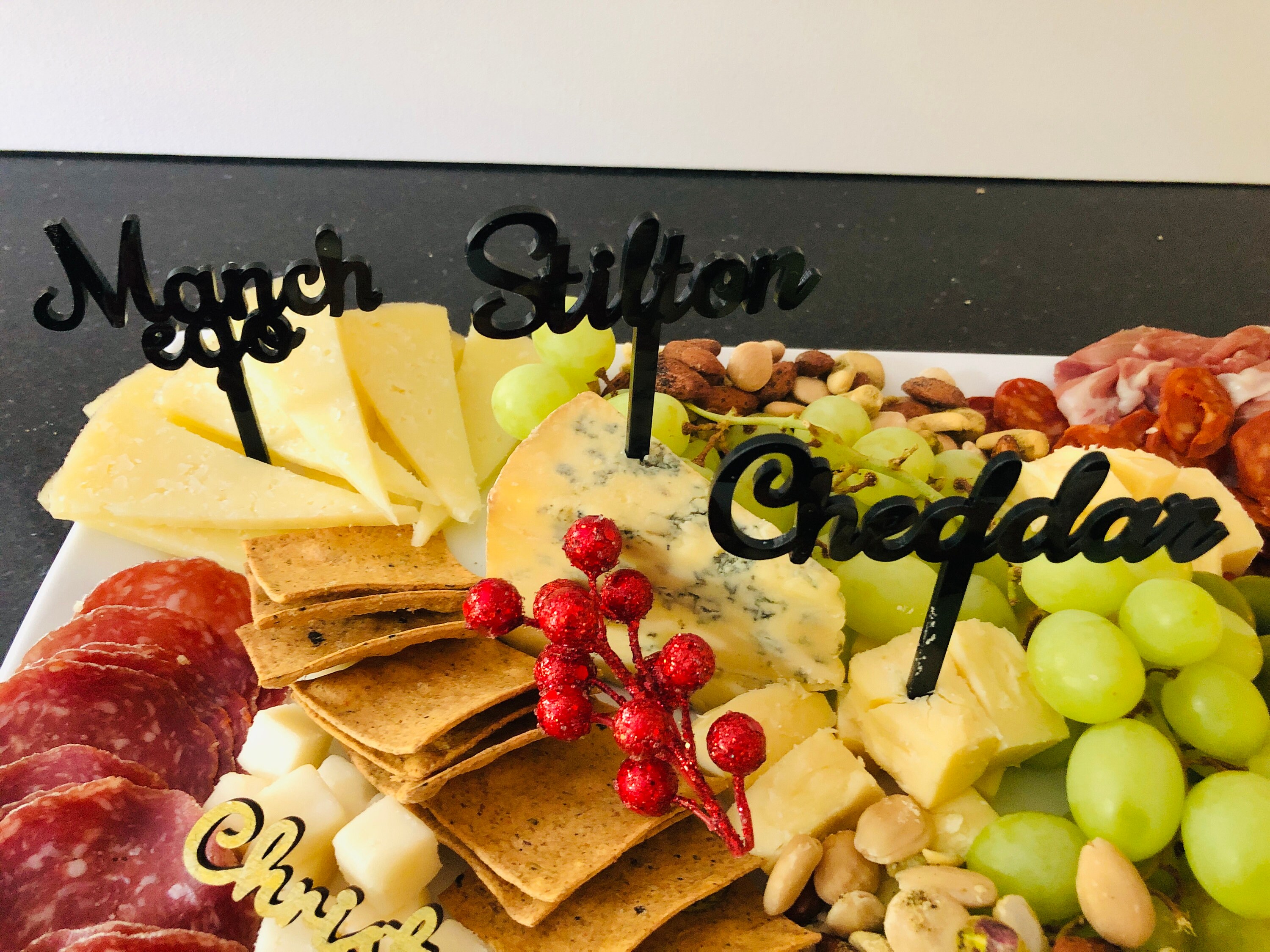 Personalised Cheese Marker/label Dinner Party Tableware/cheese Etsy UK