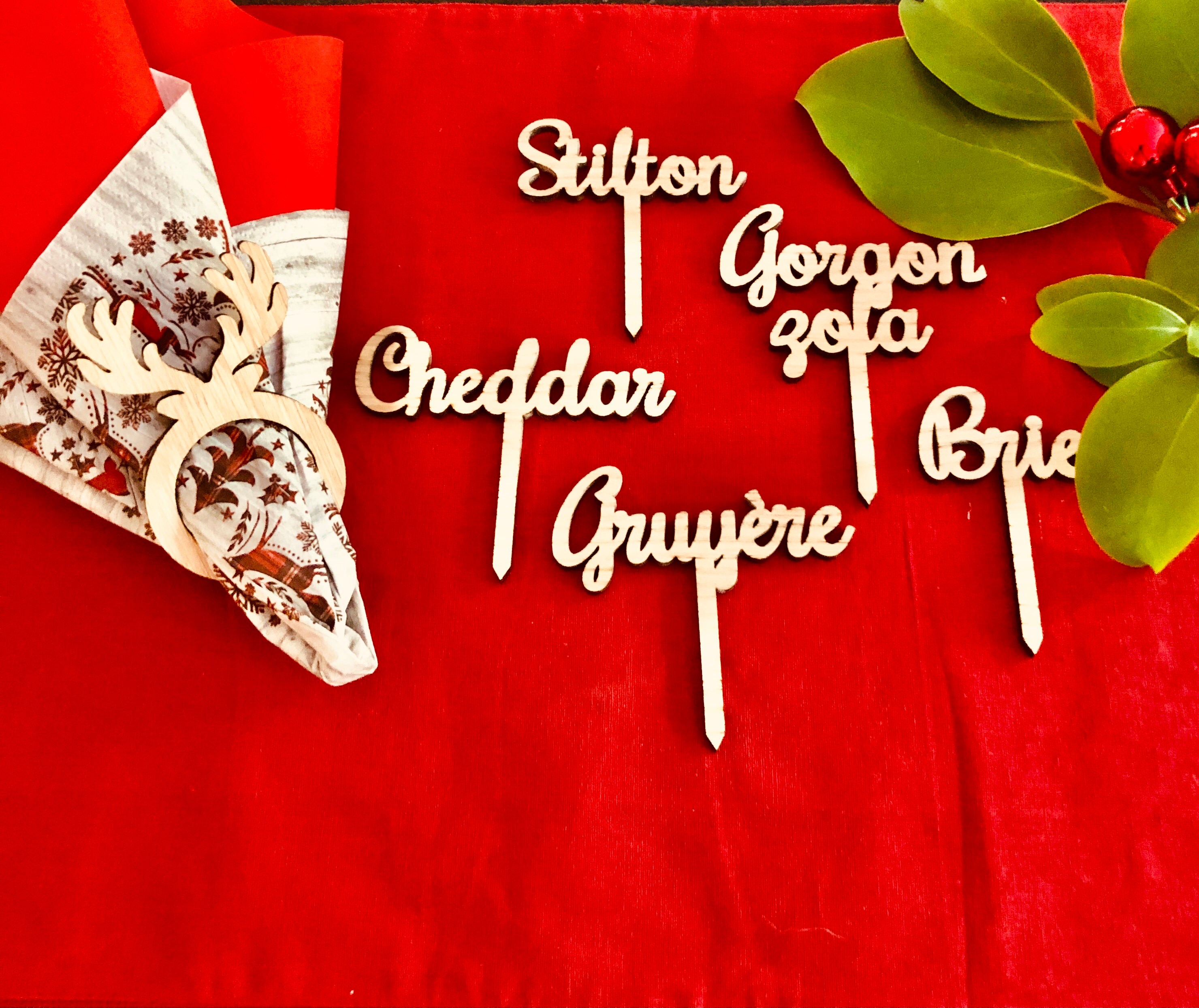 Personalised Cheese Marker/label Dinner Party Tableware/cheese Etsy UK