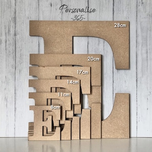 Wooden Letters MDF Premium Quality 4mm/large wooden letters/craft letter blanks/200mm, 170mm, 140mm, 110mm, 80mm/toy box lettering image 4
