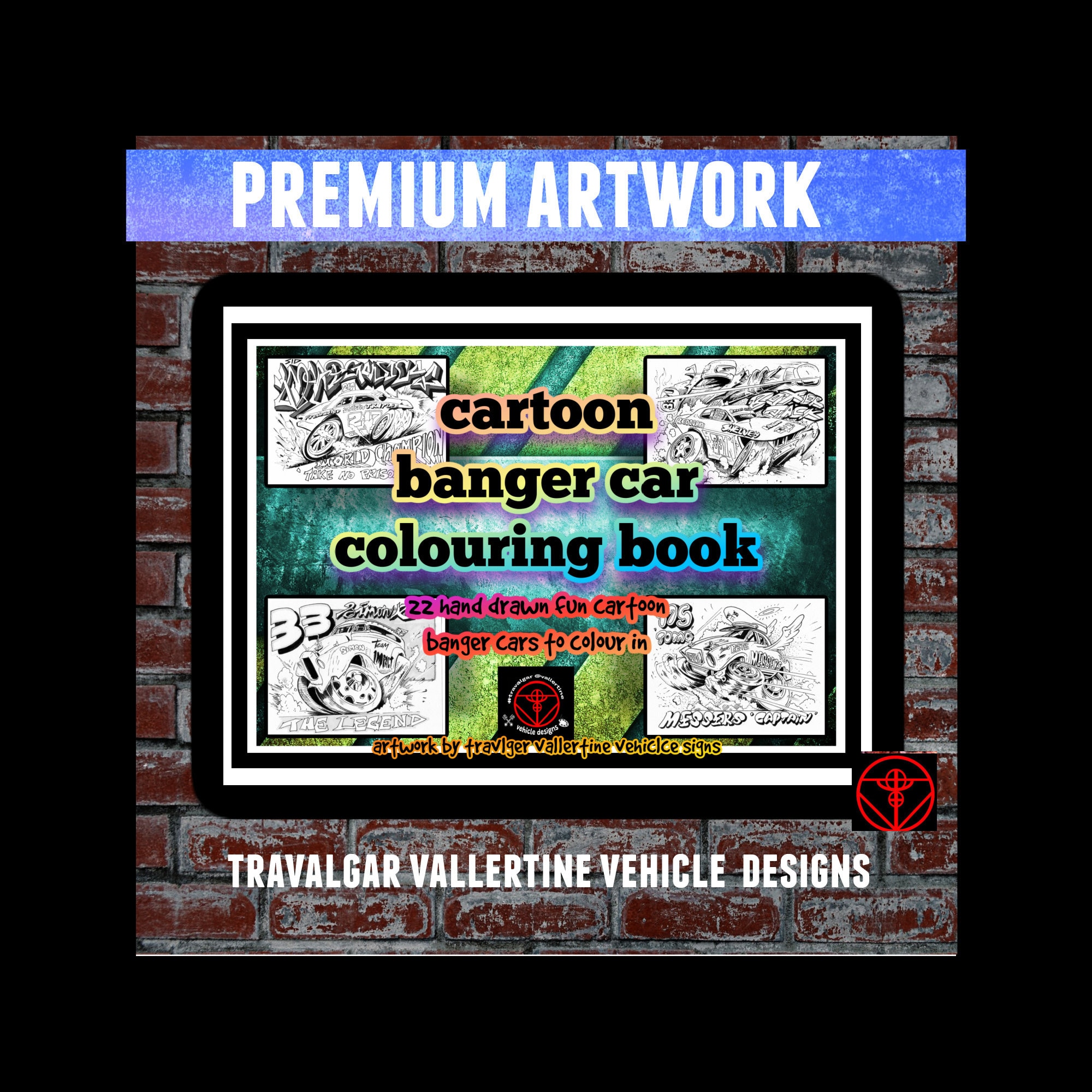 Banger Car Cartoon Colouring Page Featuring Driver Sid Madgwick ...
