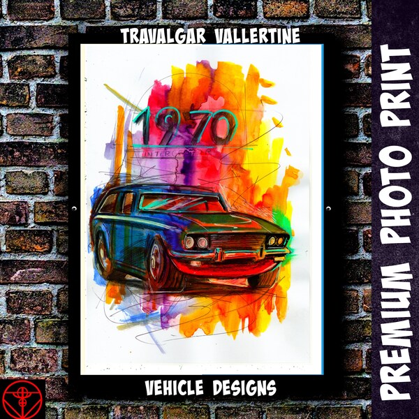 Classic Car Print Etsy UK