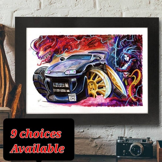 Supra JDM Cartoon Print Order Wall Art Cool Car Design - Etsy Supra JDM Cartoon Print Order Wall Art Cool Car Design - Etsy