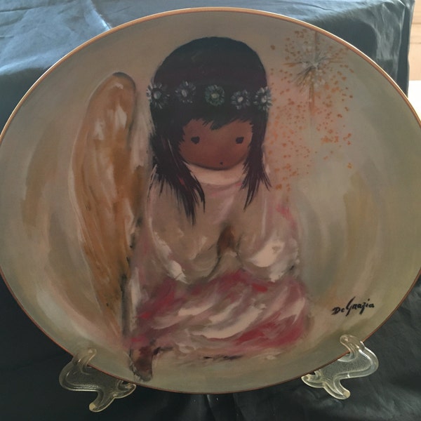 Ted DeGrazia "A Little Prayer- The Christmas Angel" Plate