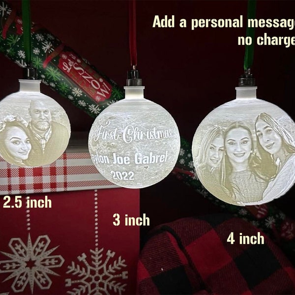 Custom Ornament- Photo Lithophane