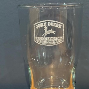 Vintage John Deere Snowmobile Pint Glasses Vintage John Deere Snowmobile Pint Glasses