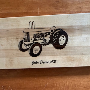 Rustikale John Deere AR Traktor Wandkunst für Bauernhaus Charm