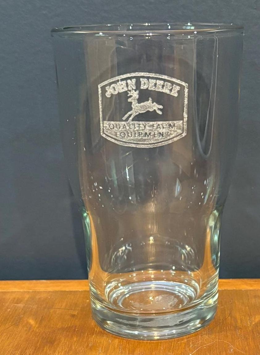 Vintage John Deere Snowmobile Pint Glasses Vintage John Deere Snowmobile Pint Glasses
