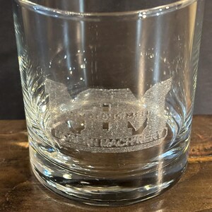 Minneapolis Moline Engraved Glass Tumbler, Drinking Glass, 11 oz