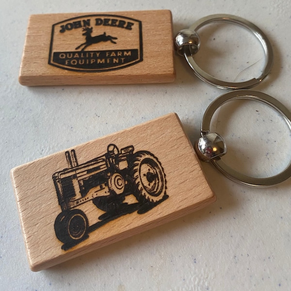 Lanyard Tractor John Deere Keychain Etsy