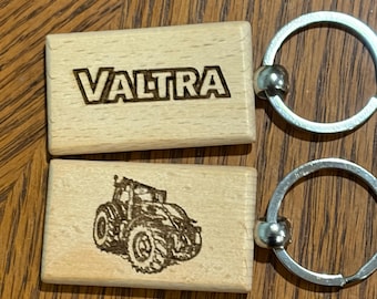 Valtra Tractor Wooden Key Chain