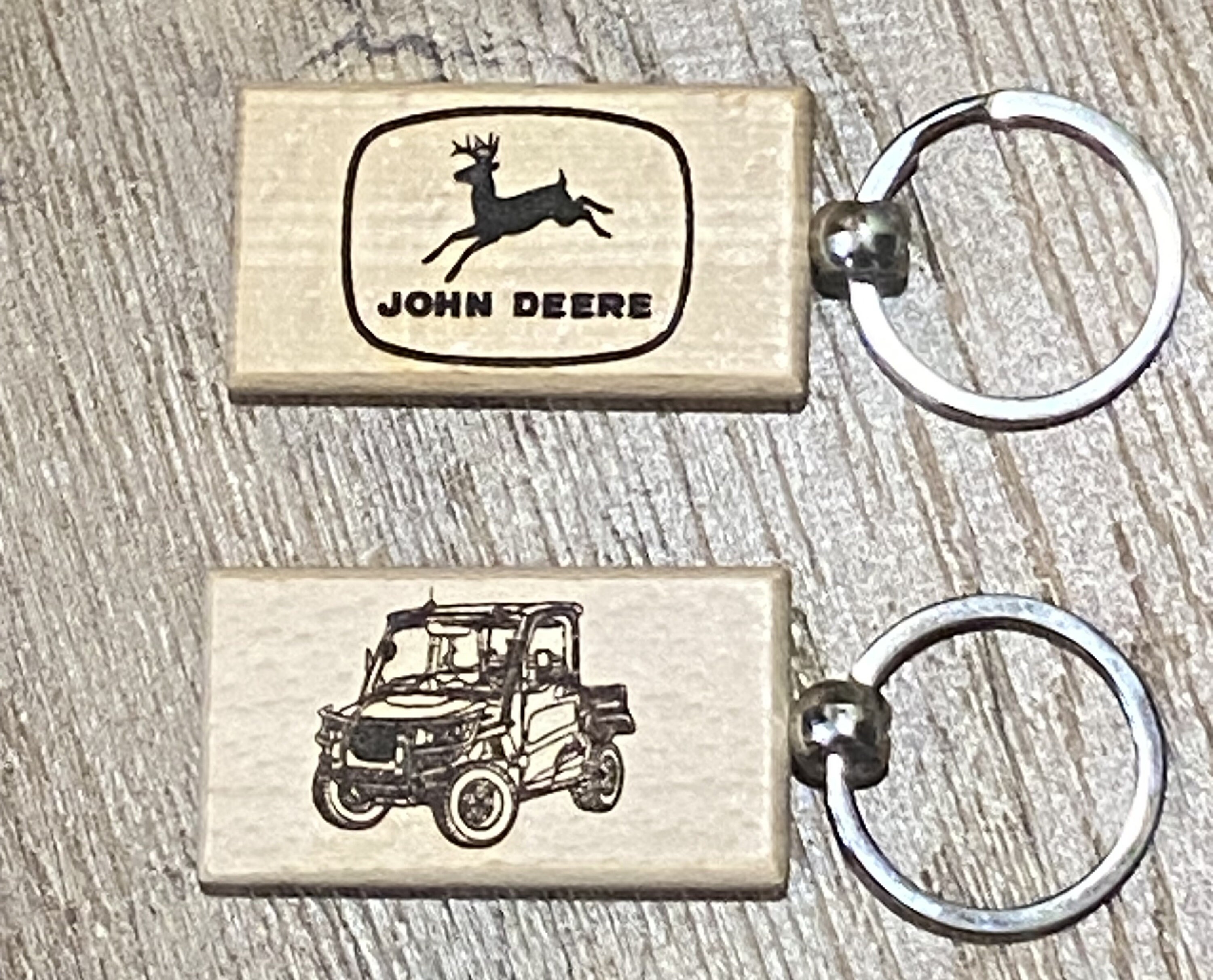 Wooden John Deere Gator UTV Key Fob - Country Chic Accessories
