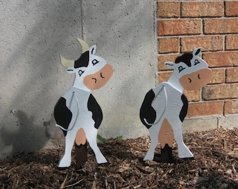Cow and Bull Garden Ornament - PDF Plans and How to Instructions