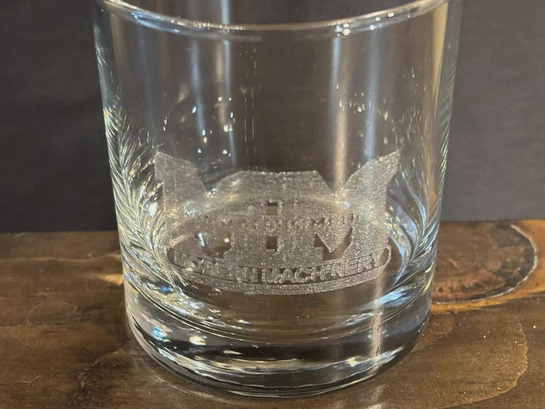 Minneapolis Moline Engraved Glass Tumbler, Drinking Glass, 11 oz