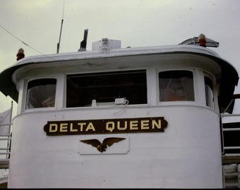 Vintage Delta Queen Slides 1975 - Historic Steamboat Photos - Lot of 44
