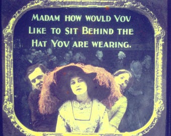 Unique 35mm Slides - Etiquette Screen Cards for Unruly Cinema Goers - Set of 21