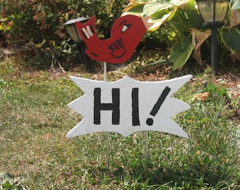 Little Birdie Welcome Yard Sign- PDF Plans and How to Instructions