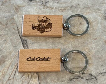Cub Cadet Zero Turn Wooden Key Chain
