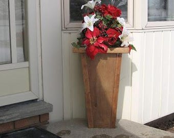 Deck Vase Planter Plans Using Pressure Treated Wood   - PDF Plans and How to Instructions