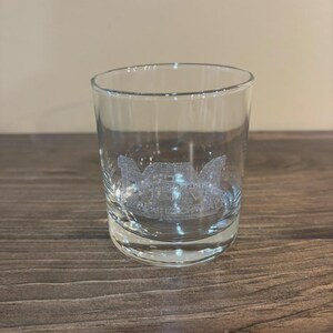 Minneapolis Moline Engraved Glass Tumbler, Drinking Glass, 11 oz