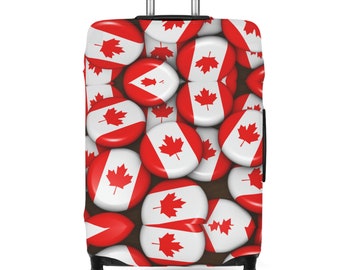 Canada theme  Luggage Cover |  Canada Flag Pins  Suitcase Cover Protector