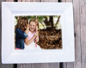 Porcelain plate with your photo, text and editing included